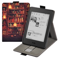 Premium PU Leather Smart Case for Kindle 10th 2019 J9G29R with Hand Strap Stand Cover for Kindle 8th