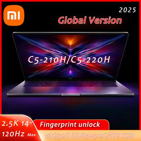 Xiaomi Redmi Book 14 2025 Laptop Intel Core 5 220H/210H Processor 16G/32G DDR5+512G/1T SSD 14inch No