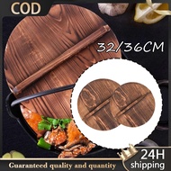 Wok Cover Wooden Pot Lid 32/36cm Wooden Wok Cover Anti-scalding Kitchen Tool