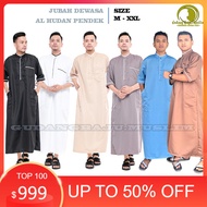 waneva- Jubah Gamis Pria Lengan Pendek Al Hudan Terbaru 2021 / jubah / jubah gamis pria dewasa / gam