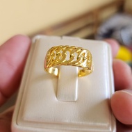 24k Gold Plated Centipede Chain Ring