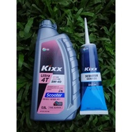 Kixx Fully Synthetic Engine Oil 5w 40 800ml with Kixx Scooter Gear Oil 120ml