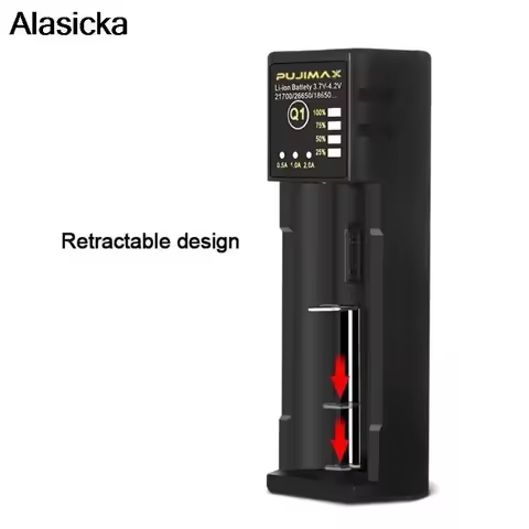 Lntelligent Charging Adjustable Current 26650 21700 14500 26500 22650 Lithium Ion Rechargeable Batte