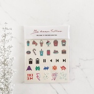 | 小怪獸 | 2入紋身貼紙 刺青貼紙  花草系微刺青 符號