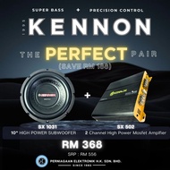 (BUNDLE DEAL)KENNON CAR SUBWOOFER AND KENNON CAR AMPLIFIER