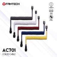 Fantech Coiled Cable Type C Aviator AC701 Mechanical Keyboard Cable