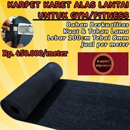 Gym Fitness Rubber Mat 100x100cm 8mm Anti-Slip Floor Mat