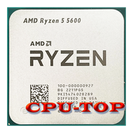 ใหม่ AMD Ryzen 5 R5 5600 3.5 GHz 6-Core 12-เครื่องประมวลผลซีพียู7NM L3 = 32M 100-000000927ซ็อกเก็ต AM4ไม่มีพัดลม CPD