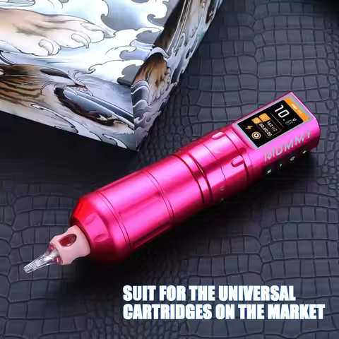 Mummy Scepter Wireless Tattoo Machine Color Screen Display Tattoo Pen Replaceable Battery Body Art 2