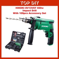 HIKOKI Impact Drill + Accessory Set DV13VST HITACHI 冲击钻 Impact Drill Set Hand Drill
