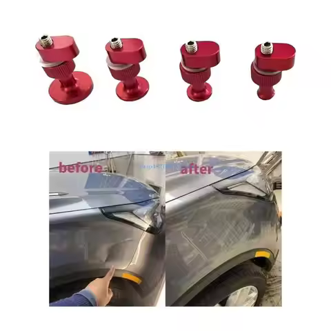 T3LF Paint Dent Fix Tool 4Pcs Glues Pulling Tabs Auto Body Paint Dent Repair Tool Dent Remover Hails