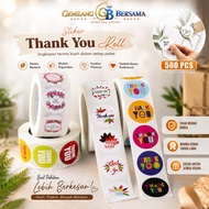 GB Thank You Sticker 1 Roll 500Pcs Thank You Sticker/ Envelope Sticker Thank You Sticker/ 500pcs