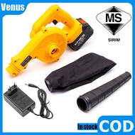 998VF 2-in-1 Cordless Blower & Vacuum 21V Electric Leaf Blower/Mesin Angin for Garden/Car Cleaning (