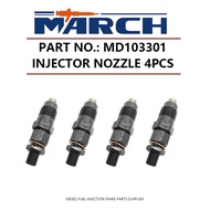 4PCS Fuel Injector MD103301 for Mitsubishi 4D56 4D56T Engine L200 L300 Bosch Zexel