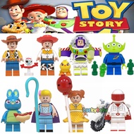 HOT!!!№ pdh711 Toy Story 4 Minifigure Buzz Lightyear Woody Jessie Alien Ducky Bo Peep Building Blocks Toys For Children Gifts