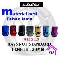 Rays Lock Nut M12X1.5 Rays Wheel Nut Rays Tyre Nut Rays Racing Nut Rays Steel Nut Nut Besi