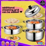 ✔◐Original 3 Layers Steamer For Puto 3 Layer Siomai Steamer Stainless Cookware Multifunctional