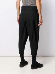 日本名師出品 Issey Miyake Homme Plisse Black Trousers Cropped Pants 三宅一生 黑色 八分褲