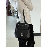 Korean Niche ason Bag Female 2026 New Style Pocket Bag Drawstring Genuine Leather Shoulder Bag Messe