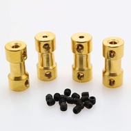 4pcs 2mm to 3mm Brass Flexible Shaft Coupler with Screws for RC Airplane Boat Motor Transmission Con