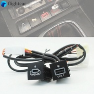 （FT）Car USB Charger PD Quick Charge QC3.0 Phone Charging Adapter Outlet Button For Volkswagen Golf 6 Jetta 5 MK6 Scirocco 2006-2012