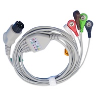 Phụ kiện kết nối trực tiếp Cáp ECG 3/5 dẫn Snap Tương thích với Mindray edan AHA MP20 30 vm8 6 CM10 