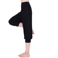 T&KE 7 Point Pants Women Yoga Pants Women Plus Size Yoga Leggings Colorful Bloomers Dance Yoga TaiCh