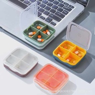pill box medicine pill box Portable Pill Box Household Sealed Moisture-Proof with Cutter Small Size 