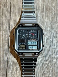 Citizen JG2126-69E 佐敦門市 全新 一年保養 CITIZEN ANA-DIGI TEMP JG2126 jg2126-69e 星辰 八十年代 復刻 電子錶