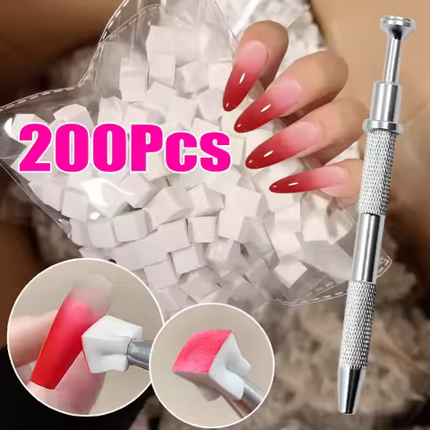 Mini Square Nail Art Sponge with 4 Claws Nail Gradient Brush Set Multipurpose Blush Gradient Sponges