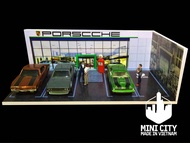 Bãi để xe mô hình 1/64 showroom xe