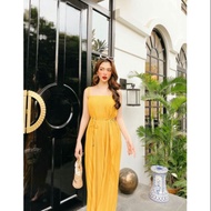 GIRLFRIEND DRESS, LONG PLEATED GIRLFRIEND DRESS