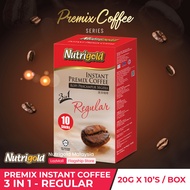 NUTRIGOLD Premix Instant Coffee Mix 3 in 1 - Regular (20g x 10 sticks / Box)