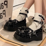 Lolita Punk Y2K Thick-Soled Platform Mary Janes - Leather Women’s Shoes