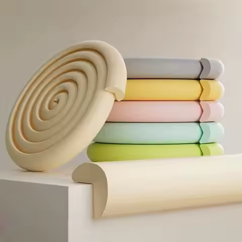 2M L-Shaped Child Rubber Bumper Strips Baby Safety Table Edge Coffee Table Corner for Kindergarten H