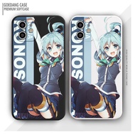 Case Anime Aqua Infinix SMART4 SMART5 HOT9PLAY HOT30 HOT30i SMART7 NOTE12 NOTE12i HOT10 HOT12i Softcase Equipped With A Protector camera, And Various Attractive Color Choices