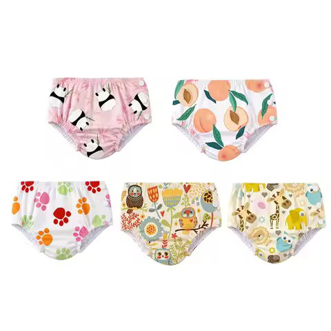 5pcs /Lot Baby Swimming Diaper Pant Pool Diaper For Baby from 0-3 Years Boy Girl Pretty Patterns
