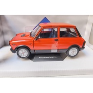 Solido 1/18 autobianchi A112 Otobianchi Automobi Automobile Model Alloy Left Right Doors Can Open Fr