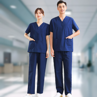 Scrub Suit Baju Scrub Medical For Woman & Man Doctor Nurses Uniform Hospital Scrub Scrub Suit Plus S