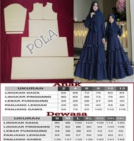 Pola baju instan gamis couple ibu dan anak I baju muslim I menjahit I kerajinan tangan I pakaian