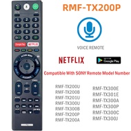 Voice Bluetooth Remote Control RMF-TX200P RMF-TX200E For SONY Bravia Television KD-75X9400E KD-65X93