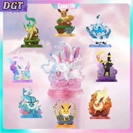 DGT Pokemon Eevee Figure Model Pokemon Blind Box Eevee Family Toys Pokemon Home Pillows Birthday Gif