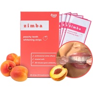 [Free Shipping] Zimba Teeth Whitening Strips Vegan Whitening Strip Enamel Safe Teeth Whitening Hydrogen Peroxide Teeth