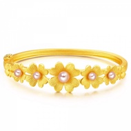 Chow Sang Sang 周生生 999.9 24K Pure Gold Bangle (07 Wrist size 14.5-15.5cm) 88900K (TheGoldenFour)