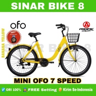 Sepeda Keranjang Dewasa PACIFIC OFO 7 Speed Urban City Bike