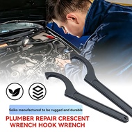 G Crescent Stainless Steel C Shape Wrench Tools Hook Head Round Nut Spanner Hand Tool