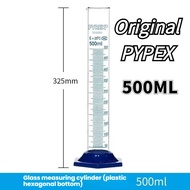 500ML glass graduated cylinder High-temperature plastic base graduated glass measuring cylinder