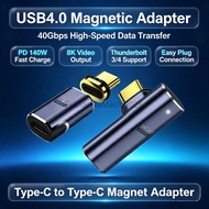 FUDIANDA USB4.0 Thunderbolt3 Magnetic USB C To Type C Adapter 140W 40Gbps Fast Charging Magnet Charg