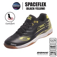 Donic Spaceflex Competition Funtionality And Comfort Table Tennis Shoe (Black-Yellow)