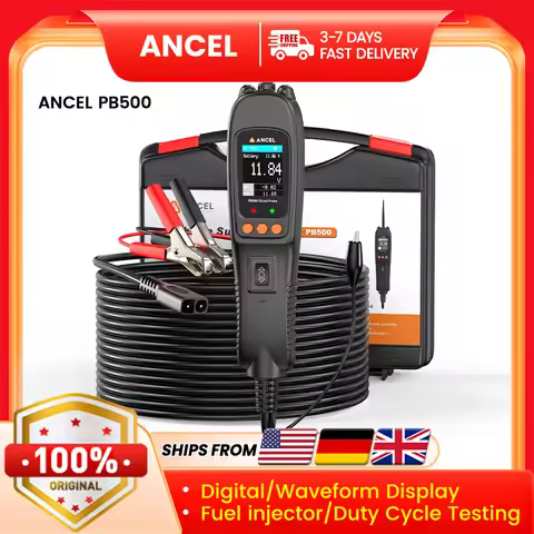 Ancel PB500 Car Circuit Probe Kit Circuit Tester Fuel Injector 12V 24V Automotive Voltage Power Insp
